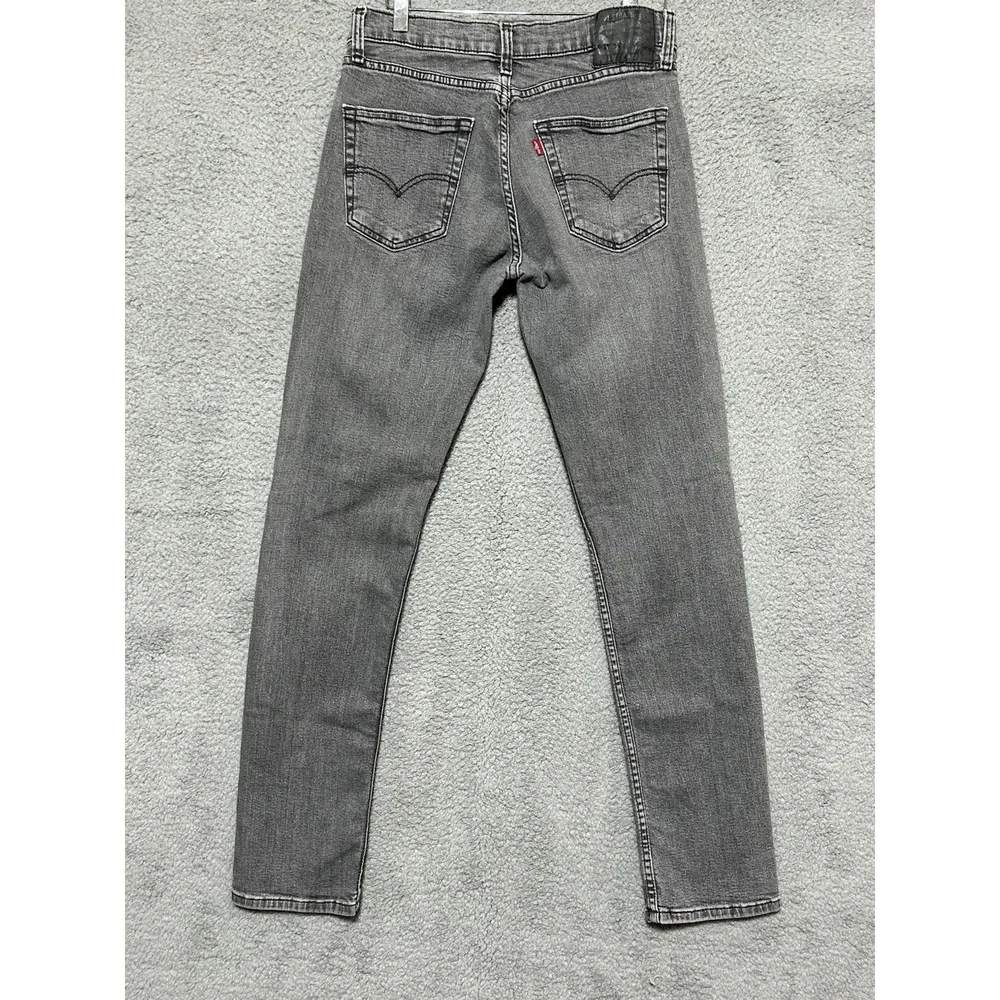 Levis 511‎ Jeans Mens Sz 31.5X32 Gray 5 Pocket Straight Denim Classic Normcore